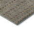 8' X 8' Taupe Copper And Gold Striped Washable Round Rug With UV Protection