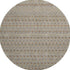 8' X 8' Taupe Copper And Gold Striped Washable Round Rug With UV Protection