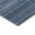 8' X 8' Denim Blue Gray And Sky Blue Striped Washable Round Rug With UV Protection