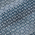 8' X 8' Denim Blue Gray And Sky Blue Striped Washable Round Rug With UV Protection