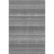 8' Gray Silver And Charcoal Striped Washable Area Rug With UV Protection