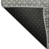 8' Gray Silver And Charcoal Striped Washable Area Rug With UV Protection