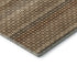 8' X 8' Rust Beige And Taupe Striped Washable Round Rug With UV Protection