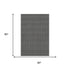 5' X 8' Black Gray And Silver Geometric Washable Area Rug With UV Protection