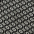 8' X 8' Black Gray And Silver Geometric Washable Round Rug With UV Protection