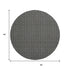 8' X 8' Black Gray And Silver Geometric Washable Round Rug With UV Protection