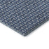 5' X 8' Blue And Ivory Geometric Washable Area Rug With UV Protection