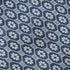 5' X 8' Blue And Ivory Geometric Washable Area Rug With UV Protection