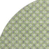 8' X 8' Green Gray And Ivory Geometric Washable Round Rug With UV Protection