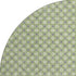 8' X 8' Green Gray And Ivory Geometric Washable Round Rug With UV Protection