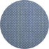8' X 8' Navy Blue Gray And Silver Geometric Washable Round Rug With UV Protection