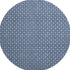 8' X 8' Navy Blue Gray And Silver Geometric Washable Round Rug With UV Protection