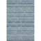5' X 8' Denim Blue Ivory And Teal Geometric Washable Area Rug With UV Protection