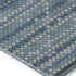5' X 8' Denim Blue Ivory And Teal Geometric Washable Area Rug With UV Protection