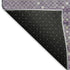 8' X 8' Purple Gray And Ivory Geometric Washable Round Rug With UV Protection