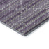 8' X 8' Purple Gray And Ivory Geometric Washable Round Rug With UV Protection