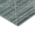 8' X 8' Teal Ivory And Lavender Geometric Washable Round Rug With UV Protection