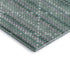 9' X 12' Teal Ivory And Lavender Geometric Washable Area Rug With UV Protection