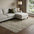 8' Taupe Brown And Ivory Geometric Washable Area Rug With UV Protection