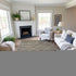 8' Taupe Brown And Ivory Geometric Washable Area Rug With UV Protection