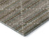 8' Taupe Brown And Ivory Geometric Washable Area Rug With UV Protection