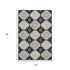 5' X 8' Black Silver And Gray Floral Washable Area Rug With UV Protection
