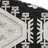 8' X 8' Black Silver And Gray Floral Washable Round Rug With UV Protection