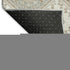 8' X 8' Ivory Brown And Gray Floral Washable Round Rug With UV Protection