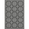 5' X 8' Black Ivory And Gray Geometric Washable Area Rug With UV Protection