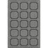 5' X 8' Black Ivory And Gray Geometric Washable Area Rug With UV Protection