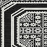 8' X 8' Black Ivory And Gray Geometric Washable Round Rug With UV Protection