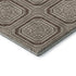 8' Brown Beige And Taupe Geometric Washable Area Rug With UV Protection