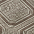 8' Brown Beige And Taupe Geometric Washable Area Rug With UV Protection