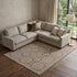 8' Brown Beige And Taupe Geometric Washable Area Rug With UV Protection