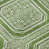 9' X 12' Green And Ivory Geometric Washable Area Rug With UV Protection