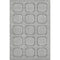 5' X 8' Gray And Ivory Geometric Washable Area Rug With UV Protection