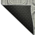5' X 8' Gray And Ivory Geometric Washable Area Rug With UV Protection