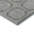 5' X 8' Gray And Ivory Geometric Washable Area Rug With UV Protection