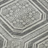 5' X 8' Gray And Ivory Geometric Washable Area Rug With UV Protection