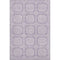 5' X 8' Lavender And Ivory Geometric Washable Area Rug With UV Protection