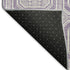 5' X 8' Lavender And Ivory Geometric Washable Area Rug With UV Protection