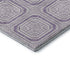 5' X 8' Lavender And Ivory Geometric Washable Area Rug With UV Protection