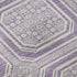 5' X 8' Lavender And Ivory Geometric Washable Area Rug With UV Protection