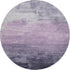 8' X 8' Lavender And Lilac Striped Washable Round Rug With UV Protection