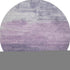 8' X 8' Lavender And Lilac Striped Washable Round Rug With UV Protection