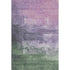 5' X 8' Lavender And Green Abstract Washable Area Rug With UV Protection