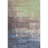 9' X 12' Coffee Green And Blue Abstract Washable Area Rug With UV Protection