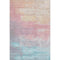 5' X 8' Salmon Silver And Teal Abstract Washable Area Rug With UV Protection