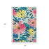 5' X 8' Blush Yellow And Blue Floral Washable Area Rug With UV Protection