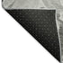9' X 12' Gray Silver And Charcoal Floral Washable Area Rug With UV Protection